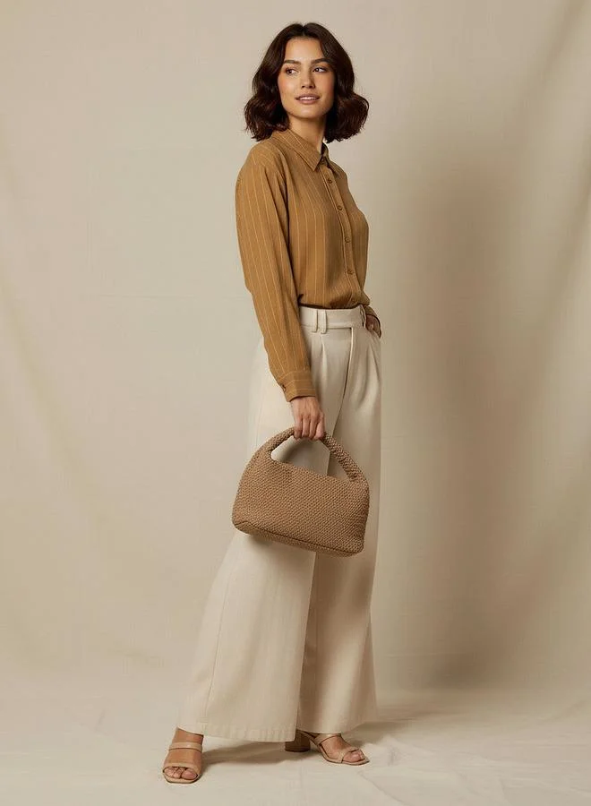 سبلاش فيڤ قميص مخطط بأكمام طويلة